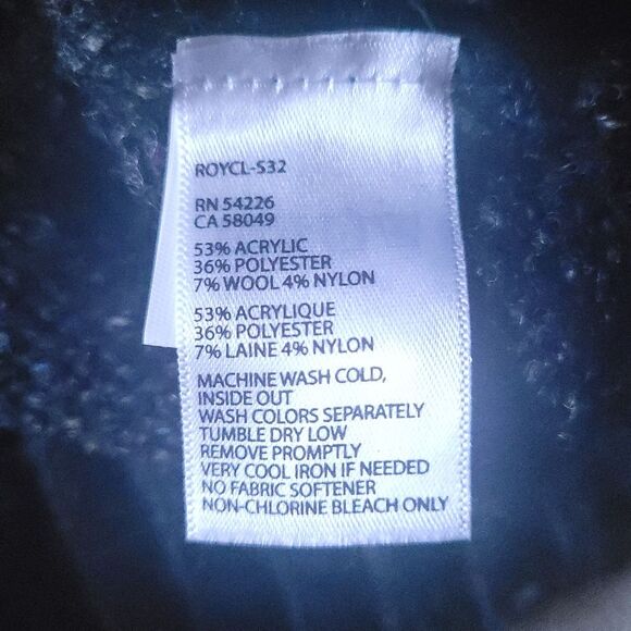 Royal Robbins Double Zip up Cable Knit Sweater Women’s Large Soft Wool Blend - Picture 6 of 10